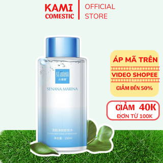 Nước tẩy trang senana vỏ xanh, tẩy trang silcot, bông tẩy trang - kami