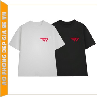 Áo Thun unisex form rộng in logo T1 Liên Minh Huyền Thoại team Esport LOL, chất liệu Cotton 2 chiều co giãn thoáng mát.,