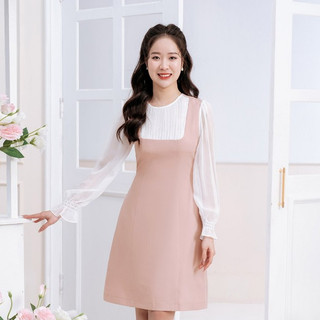Đầm Dáng A VIEN TRAN Tay Bồng Phối Voan V63R23Q004