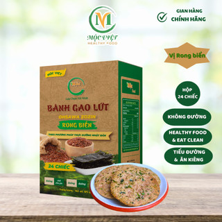  Bánh gạo lứt hữu cơ Mộc Việt bánh không đường thích hợp dành cho người tiểu đường giảm cân 