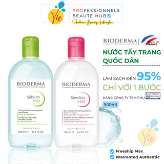Nước tẩy trang Bioderma cho da nhạy cảm - Bioderma Sensibio + Sebium H2O