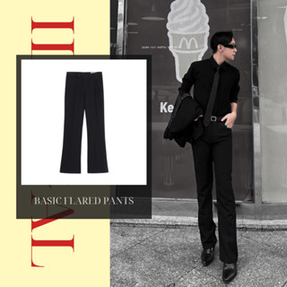 ILLÉGAL [DEAL TRẢI NGHIỆM] Quần Ống Loe Nam Màu Đen Basic - BASIC FLARED BLACK PANTS