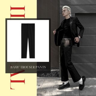 ILLÉGAL [DEAL TRẢI NGHIỆM] Quần Âu Nam Ống Suông Slim-fit Màu Đen - BASIC SLIMFIT TROUSER