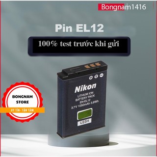 Pin thay thế nikon en-el12 dung lượng 1050mah cho nikon coolpix s610, s710, s630, s620, s640, s70, s1000pj, p310