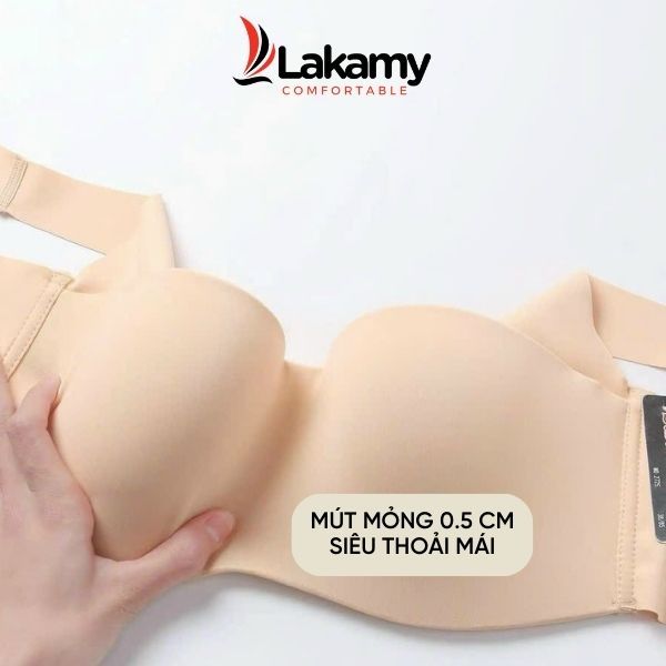 Áo ngực Thái Lan bigsize đúc su gọng ẩn không viền cup C T2725 Lakamy Comfortable | BigBuy360 - bigbuy360.vn