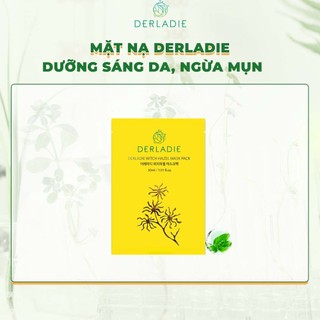 Mặt Nạ Derladie Witch Hazel Mask Pack Giảm Mụn, Dưỡng Sáng Da 30ml