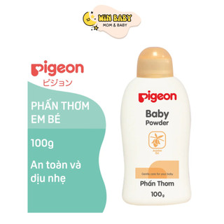 [Mẫu mới] - Phấn thơm em bé Pigeon Nắp màu vàng 100g