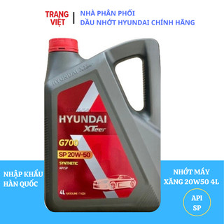 Nhớt ô tô máy xăng HYUNDAI XTEER GASOLINE G700 20W50_ SP_ 4L