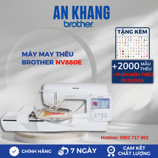 Máy thêu vi tính cao cấp brother nv880e kết nối wifi, màn hình lcd cảm ứng màu - hàng chính hãng