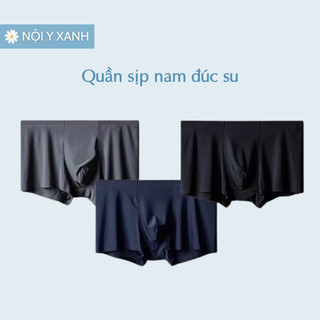 Quần sịp đùi nam đúc su noiyxanh thun lụa ép lạnh không viền hằn siêu mát