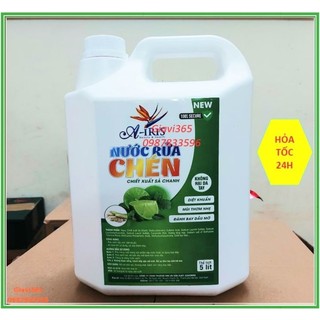 Nước rửa chén bát sả chanh a-iris can 5 lít