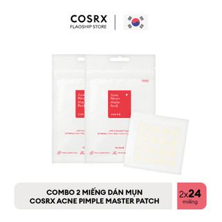 Combo 2 Miếng Dán Mụn COSRX Acne Pimple Master Patch (24 miếng x 2 gói)