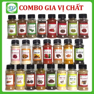 gia vị hấp, nướng BBQ, lẩu:hảnh, tỏi, sả, gừng, hạt tiêu, quế,hoa hồi, thảo quả,mắc khén, hạt dổi, lá hương thảo, thì là