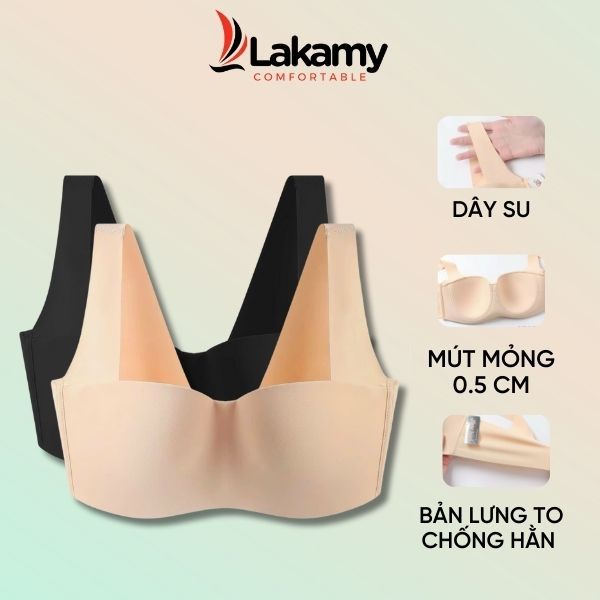 Áo ngực Thái Lan bigsize đúc su gọng ẩn không viền cup C T2725 Lakamy Comfortable | BigBuy360 - bigbuy360.vn