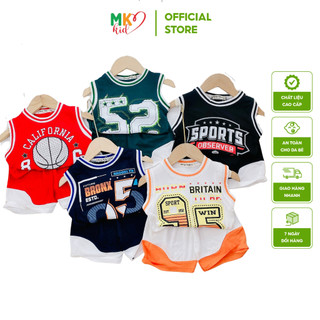 Bộ Ba Lỗ Minky Mom cho bé trai bé gái, chất thun lạnh cao cấp siêu mềm siêu mát cho bé thoải mái mặc hè