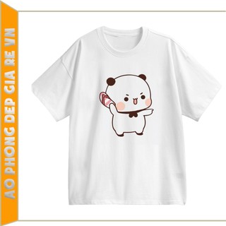 Áo đôi , áo thun cặp nam nữ tay lỡ Unisex Gấu form rộng