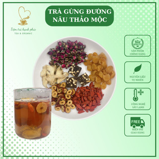  Trà Gừng Đường Nâu Thảo Mộc thơm ngon vị ngọt tốt cho ngày rụng dâu 