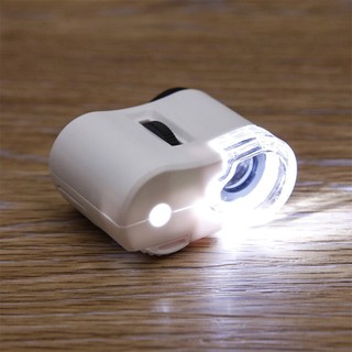 Kính Hiển Vi Bỏ Túi Mini 60X , Kính Lúp soi trang sức có đèn LED UV,  phóng to 60X