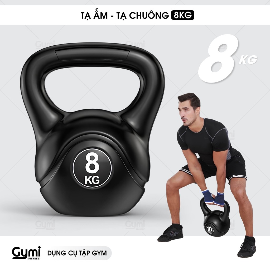 [1 Cái] Tạ Bình Vôi, Tạ Chuông 8kg Tập Squat, Tạ Ấm Dụng Cụ Thể Thao Tại Nhà Chống Đẩy - TaAm-8kg