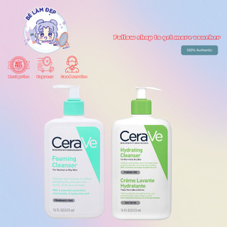 Sữa rửa mặt tạo bọt cerave dành cho da thường và da dầu - 473ml