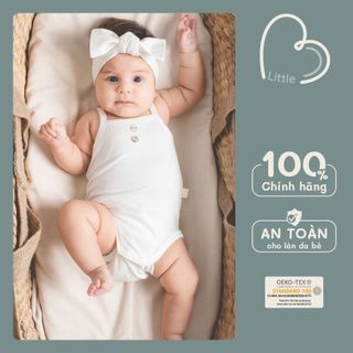 Bộ đồ liên thân 2 dây Siro cho bé gái sơ sinh - BU SIRO