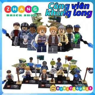 Đồ chơi Xếp hình công viên kỷ Jura - Zach Mitchell Owen Grady Vic Hoskins Simon Masrani Gary Mitche Minifigures SY280
