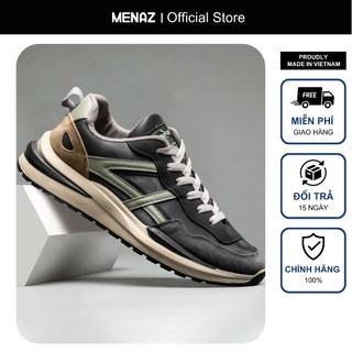 Giày Thể Thao Nam Sneaker Cao Cấp MENAZ CS914 Chất Da Bền Đế Cao Su Nguyên Khối Êm Chống Trơn