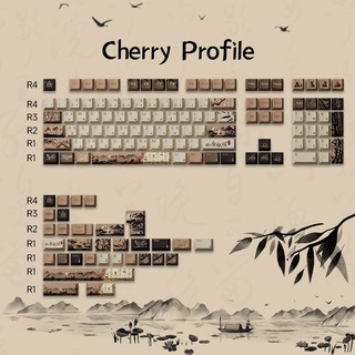 Keycap akko mountain seclusion | nhựa pbt | profile moa - cherry