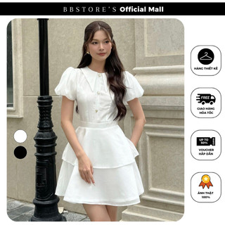 Đầm xòe tầng tay phồng dự tiệc sang trọng bbstore's - d3634