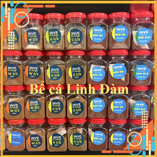 Thức Ăn Cho Cá Cám Thái Inve 3/5 5/8 G8 G12 Lọ 50G- Giúp Cá Nhanh Lớn Lên Màu Đẹp