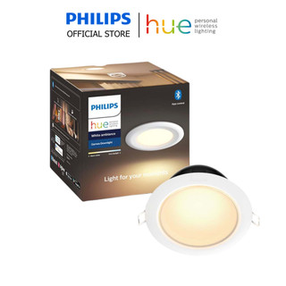 Đèn âm trần thông minh Philips Hue Garnea 2200-6500K đổi màu vàng- trắng, ánh sáng tự nhiên, điều khiển bằng app