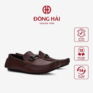 Giày lười nam Đông Hải da bò cao cấp đính khóa kim loại thanh lịch - G2281
