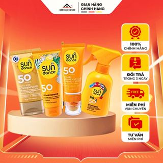 [DEAL SÔC] Kem chống nắng Sundance đi biển đi bơi chống nước tốt cho mặt và body hàng Đức GERMAN HOUSE