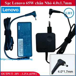 Sạc Laptop Lenovo 20V 3.25A (65W) chân nhỏ 4.0x1.7mm - đầu sạc 4mm - thay IdeaPad 110, 110-1515ISK, 110-14ISK, 110-14IBR