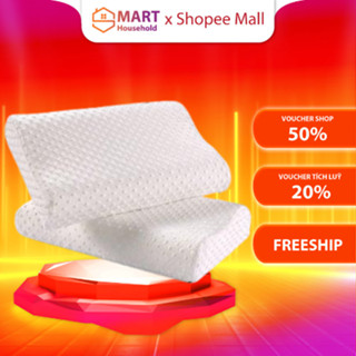 Gối Cao Su Non Smart Gadgets Cao Cấp - Gối Cao Su ZaZa Chông Ngáy Ngủ, Mềm Mại Cho Giấc Ngủ Êm Ái kích thước 50cm - 30cm