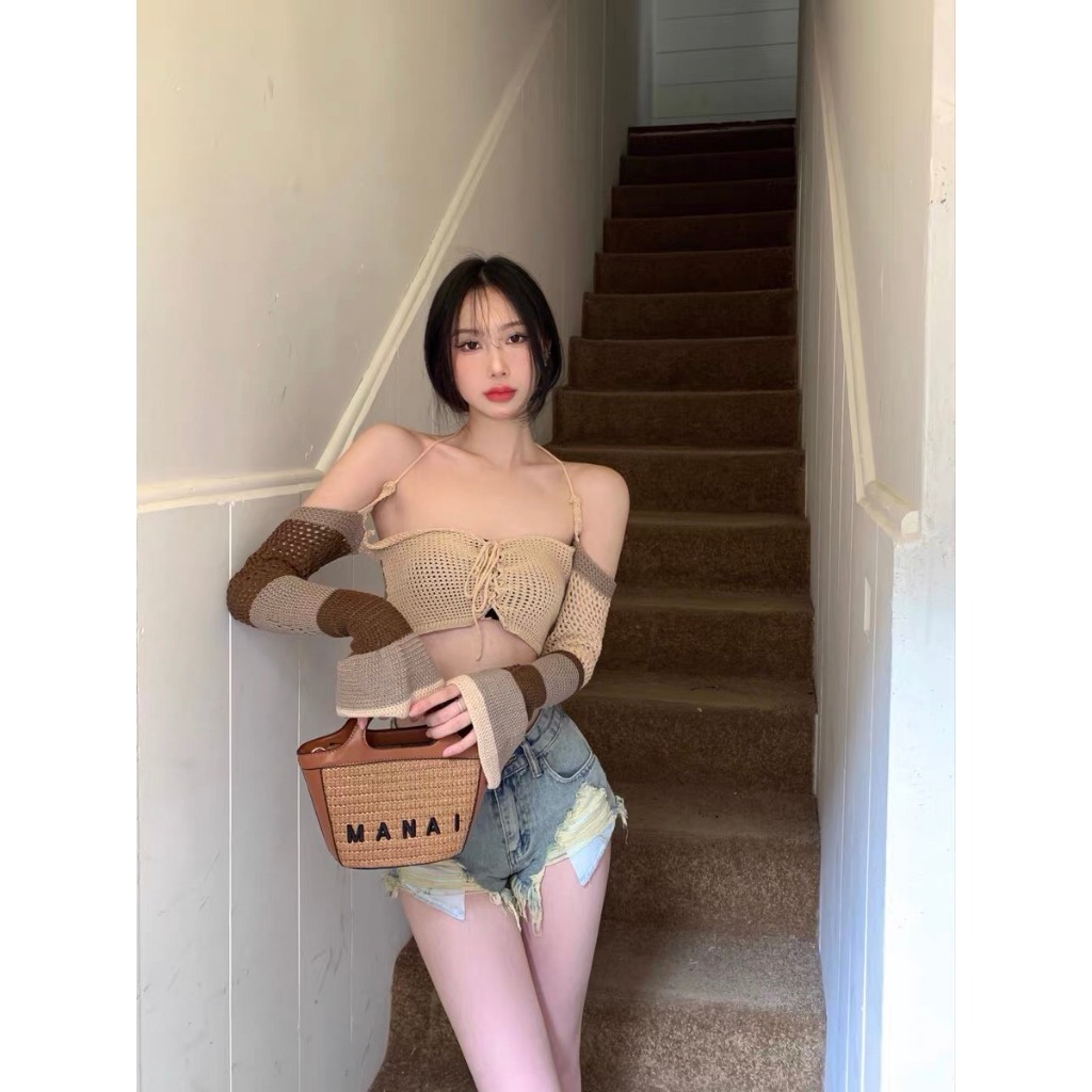 Quần short nữ hở túi rách đùi, quần đùi jeans denim rách tua rua túi hở siêu sexy siêu chất N94 | BigBuy360 - bigbuy360.vn