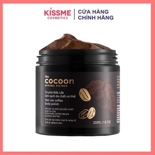(Đại Lý Chính Hãng) Tẩy da chết toàn thân COCOON chiết xuất Cà phê Đắk lắk 200ml