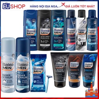 Bộ Sữa Tắm Gội 3in1 Balea & Nivea Men - Sữa Rửa Mặt - Cạo Râu - Khử Mùi Nam