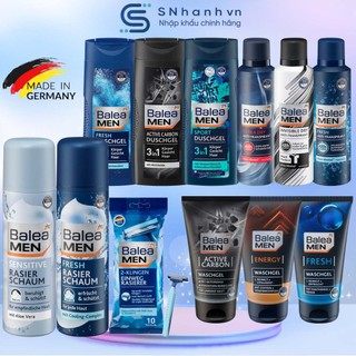 Sữa rửa mặt balea men, sữa tắm gội 3in1 balea & nivea men