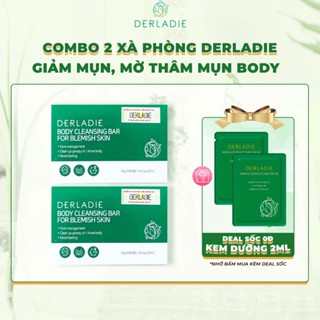 Combo 2 Xà Phòng Giảm Mụn Cơ Thể Derladie Body Cleansing Bar For Blemish Skin 50g
