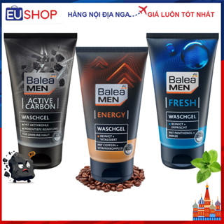 Sữa rửa mặt than hoạt tính, dưỡng ẩm Balea Men tuýp 150ml