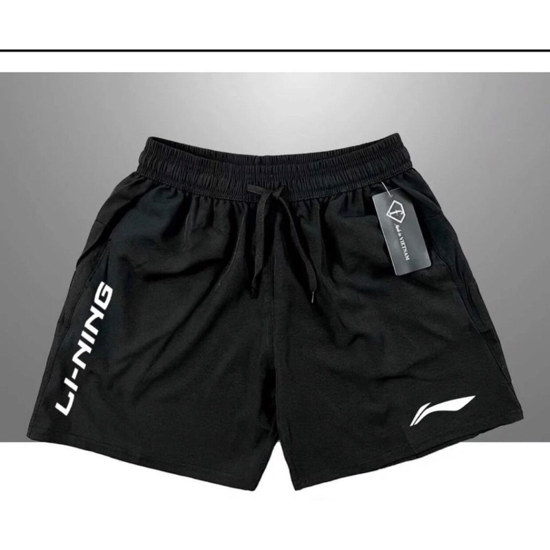 quần đùi thể thao in chữ to chất liệu vải thun mềm co giãn thoải mái