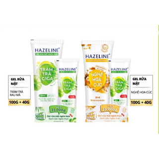 [ Mua 1 tặng 1] Sữa rửa mặt Hazeline ngừa mụn sáng da 100g tặng chai 40g