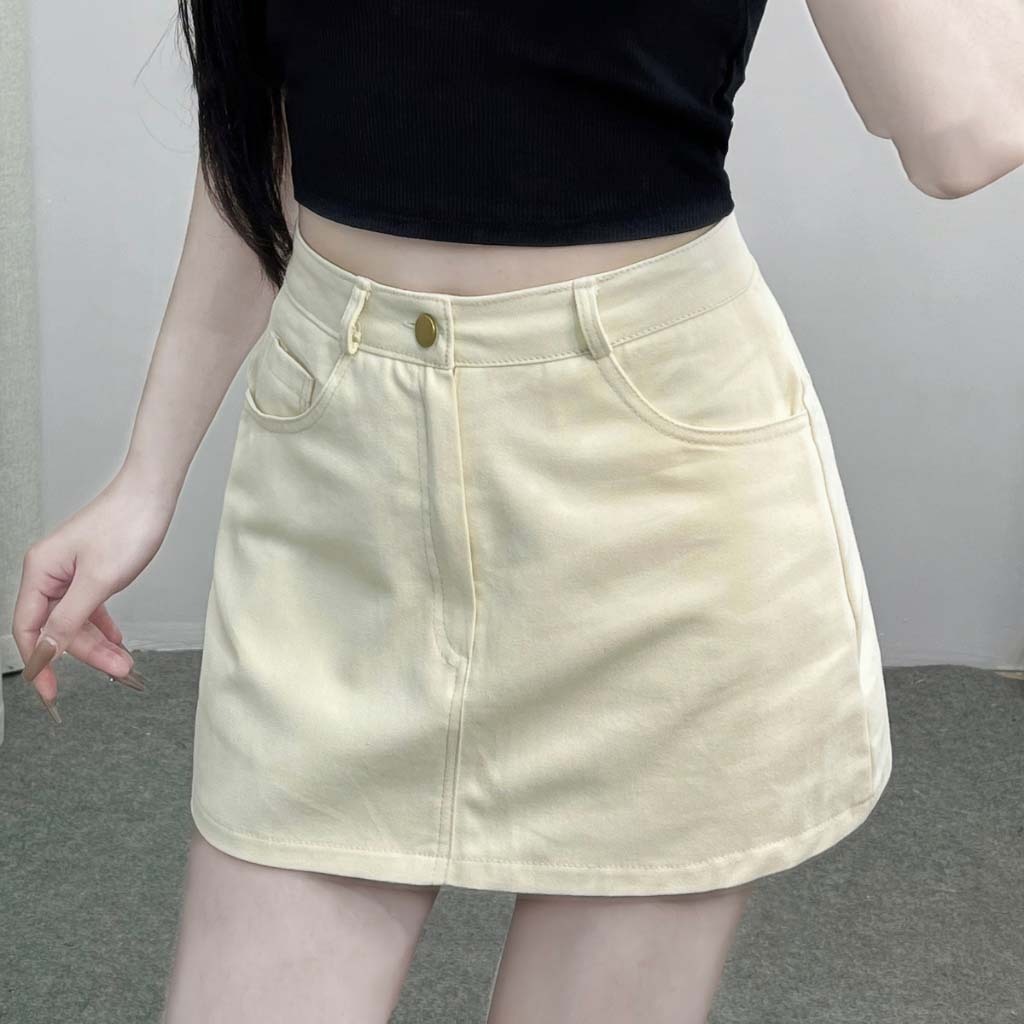Chân Váy Kaki Dáng Ngắn Có Lót Trong May24 Store, Chân Váy Kaki Cạp Khuy Hot 2024 | BigBuy360 - bigbuy360.vn