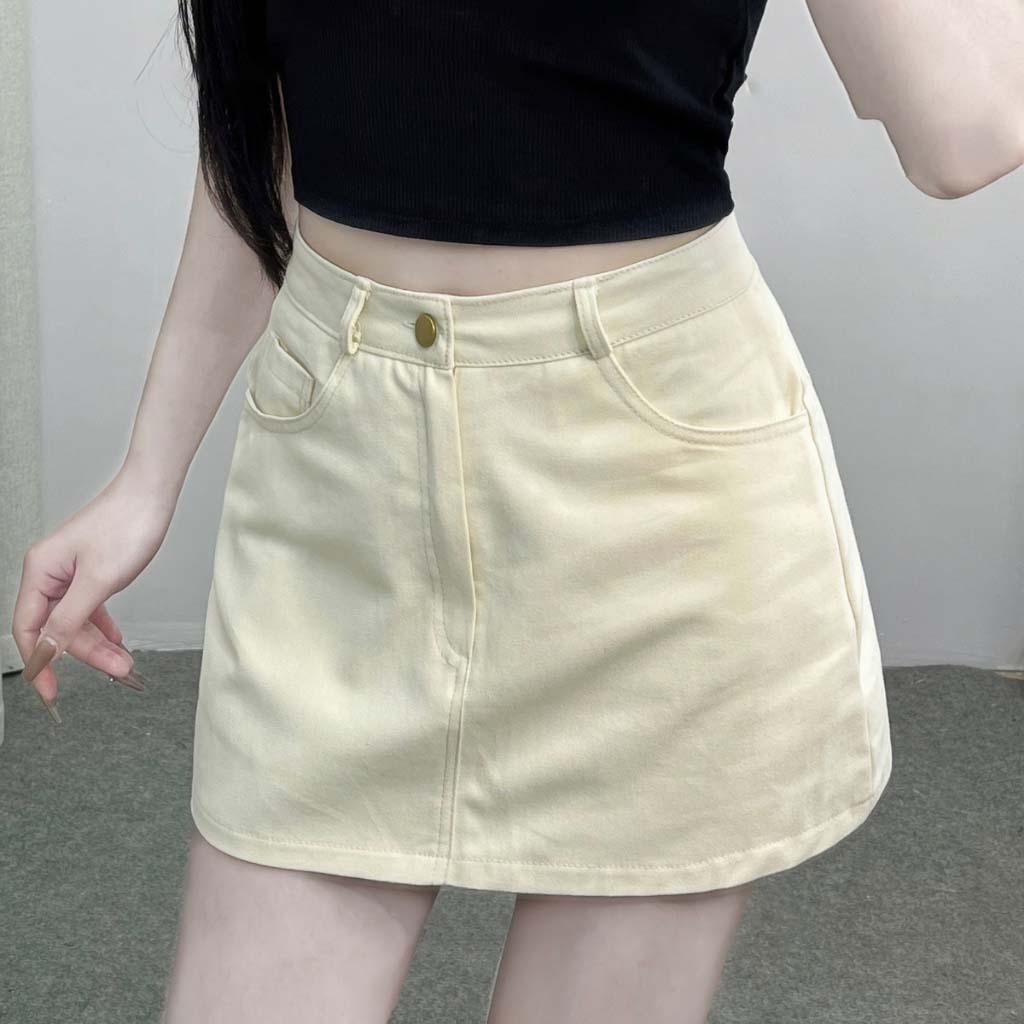 Chân Váy Kaki Dáng Ngắn Có Lót Trong May24 Store, Chân Váy Kaki Cạp Khuy Hot 2024 | BigBuy360 - bigbuy360.vn