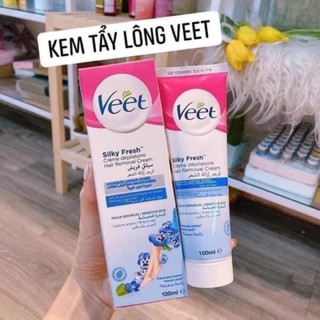 Kem Tẩy Lông Veet Silk & Fresh 100ml(Xanh/Hồng /Kem WAX Lông)