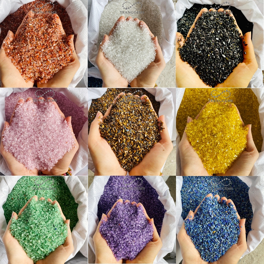 Đá vụn phong thủy, đá thanh tẩy loại nhuyễn (100g)