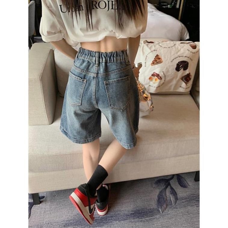Quần Short Bò Nữ  Ống Rộng, Quần Jeans Lửng Form Rộng Mùa Hè Nữ Thiết Kế Mới siêu xinh N47 HOT | BigBuy360 - bigbuy360.vn