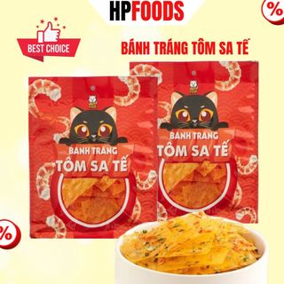 Bánh tráng Tôm Sa Tế Mini gói 26g-Đồ ăn vặt bánh tráng trộn Tôm Sa Tế thơm ngon