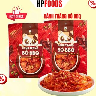 Bánh tráng Bò BBQ Mini gói 26g-Đồ ăn vặt bánh tráng trộn Bò BBQ  thơm ngo
